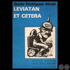 LEVIATAN ET CETERA - Poesías GUIDO RODRÍGUEZ ALCALÁ - Tapa de JULIO GONZÁLEZ